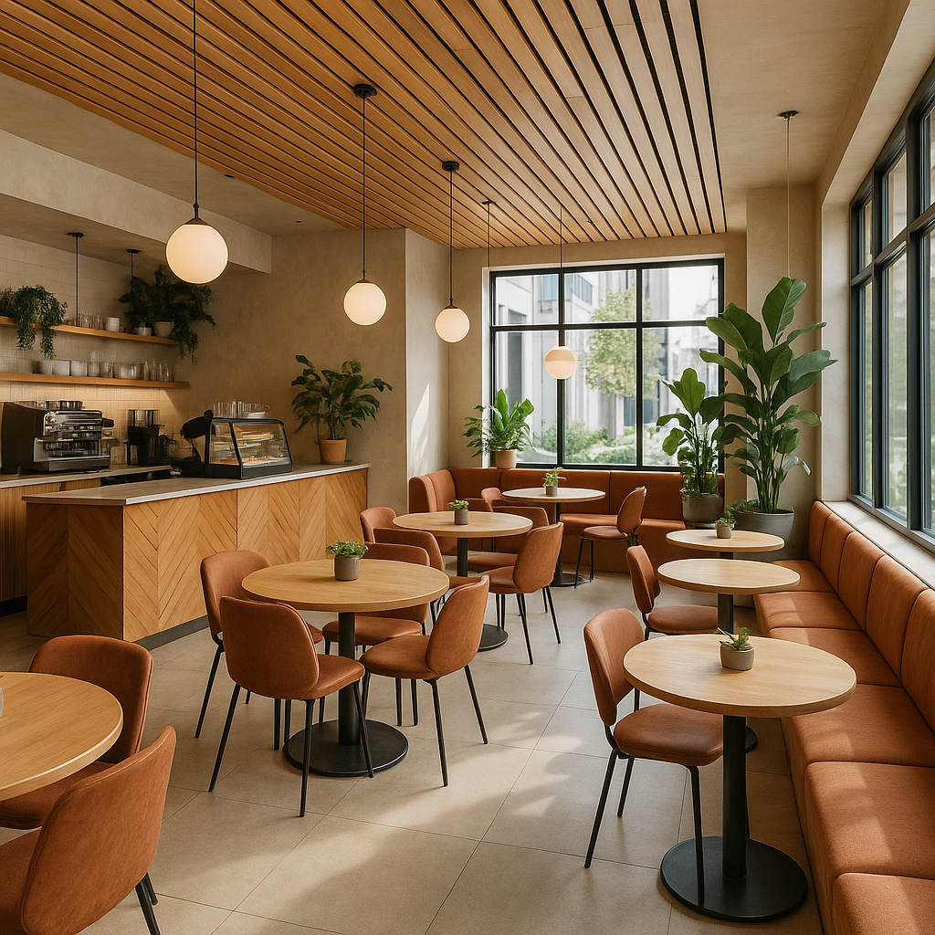 카페 내부 전경 이미지
